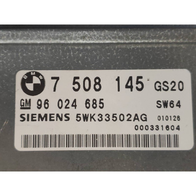 Recambio de centralita cambio automatico para bmw x5 (e53) 3.0i referencia OEM IAM 5WK33502AG 96024685 GS20 7508145 SW64