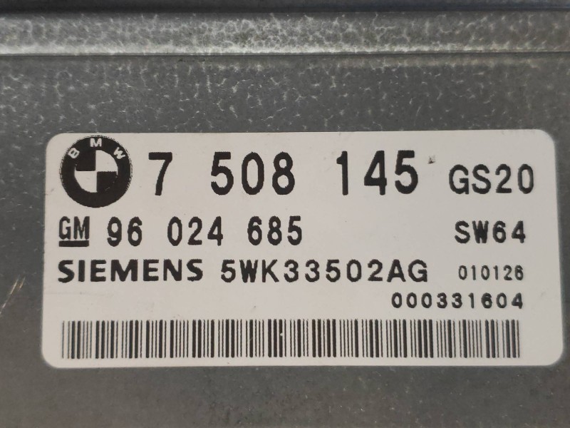 Recambio de centralita cambio automatico para bmw x5 (e53) 3.0i referencia OEM IAM 5WK33502AG 96024685 GS20 7508145 SW64