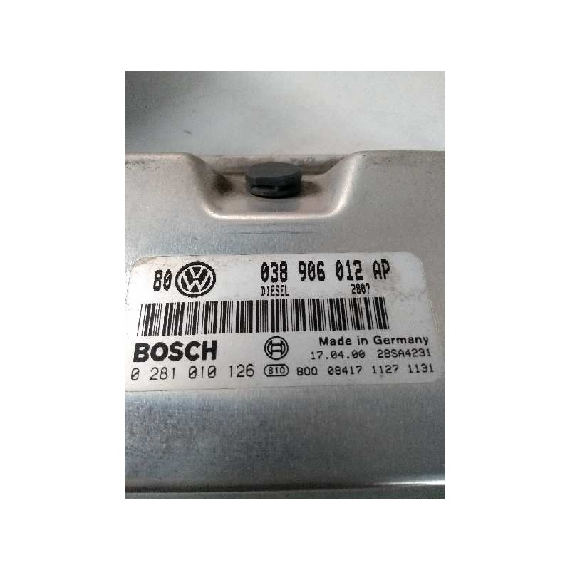Recambio de centralita motor uce para volkswagen bora berlina (1j2) 1.9 tdi referencia OEM IAM 0281010126 038906012AP 