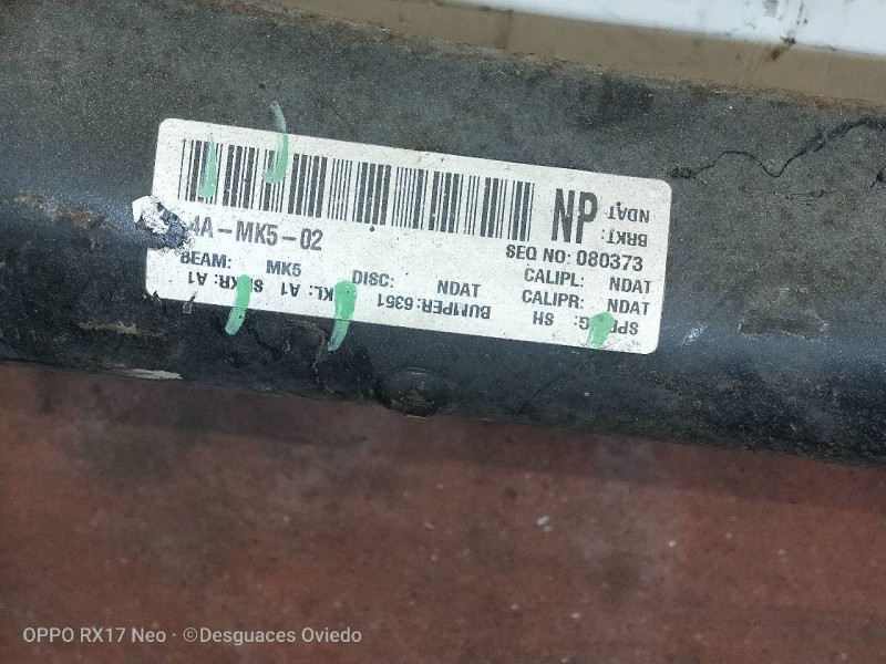 Recambio de puente trasero para opel astra h berlina 1.4 16v referencia OEM IAM   TAMBOR / ABS