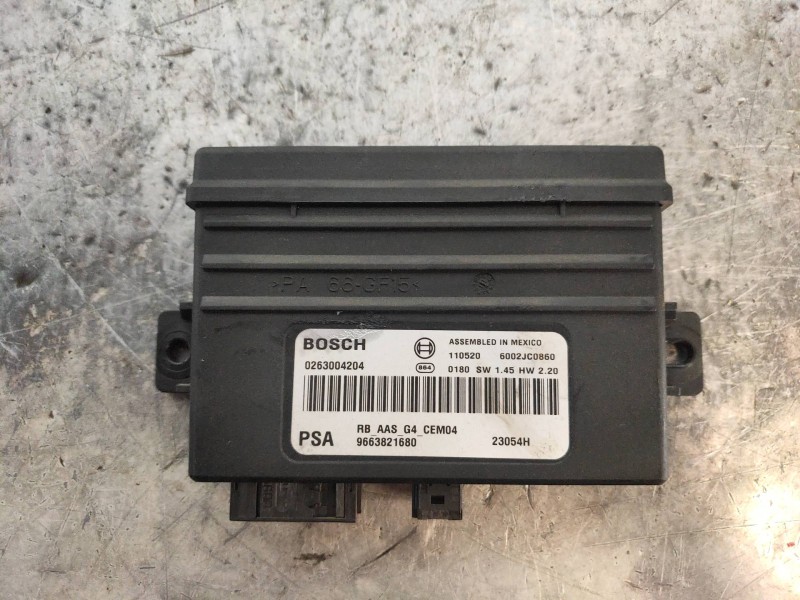 Recambio de modulo electronico para citroen berlingo station wagon xtr plus referencia OEM IAM 0263004204 9663821680 