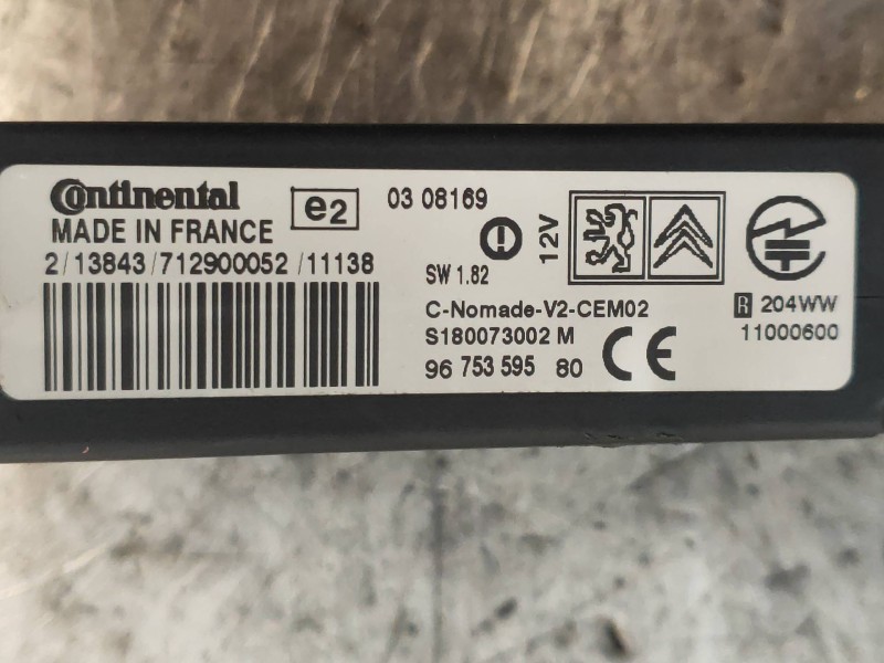 Recambio de modulo electronico para citroen berlingo station wagon xtr plus referencia OEM IAM S180073002 9675359580 