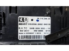 Recambio de mando calefaccion / aire acondicionado para citroen c5 berlina seduction referencia OEM IAM 96715288ZD 5HB00933213  2