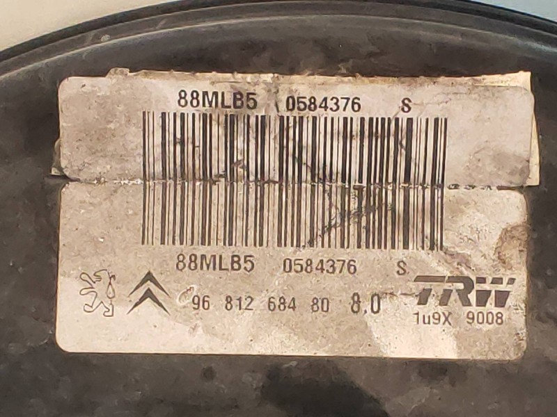 Recambio de servofreno para citroen berlingo station wagon xtr plus referencia OEM IAM 9681268480  