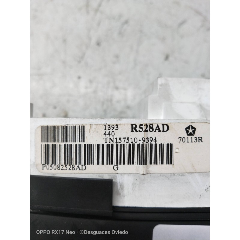 Recambio de cuadro instrumentos para chrysler voyager (rg) 2.5 crd grand voyager limited referencia OEM IAM TN1575109394 P050825