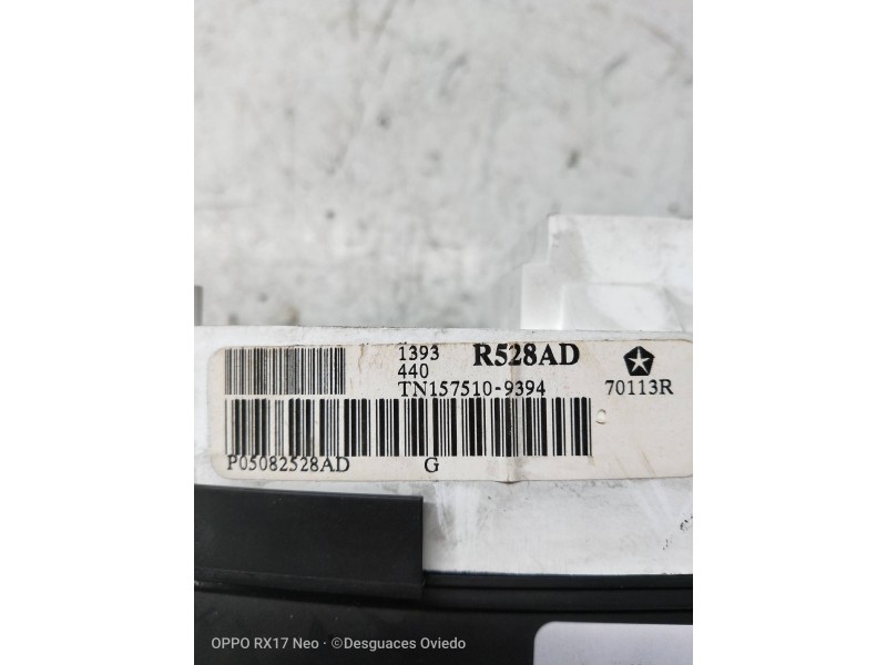 Recambio de cuadro instrumentos para chrysler voyager (rg) 2.5 crd grand voyager limited referencia OEM IAM TN1575109394 P050825