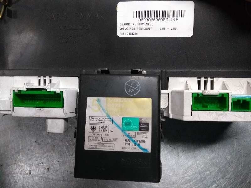 Recambio de cuadro instrumentos para volvo v70 familiar 2.5 turbodiesel referencia OEM IAM 9168386 69794700T 