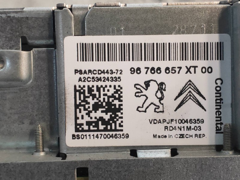 Recambio de sistema audio / radio cd para citroen c4 grand picasso business referencia OEM IAM 96766657XT  