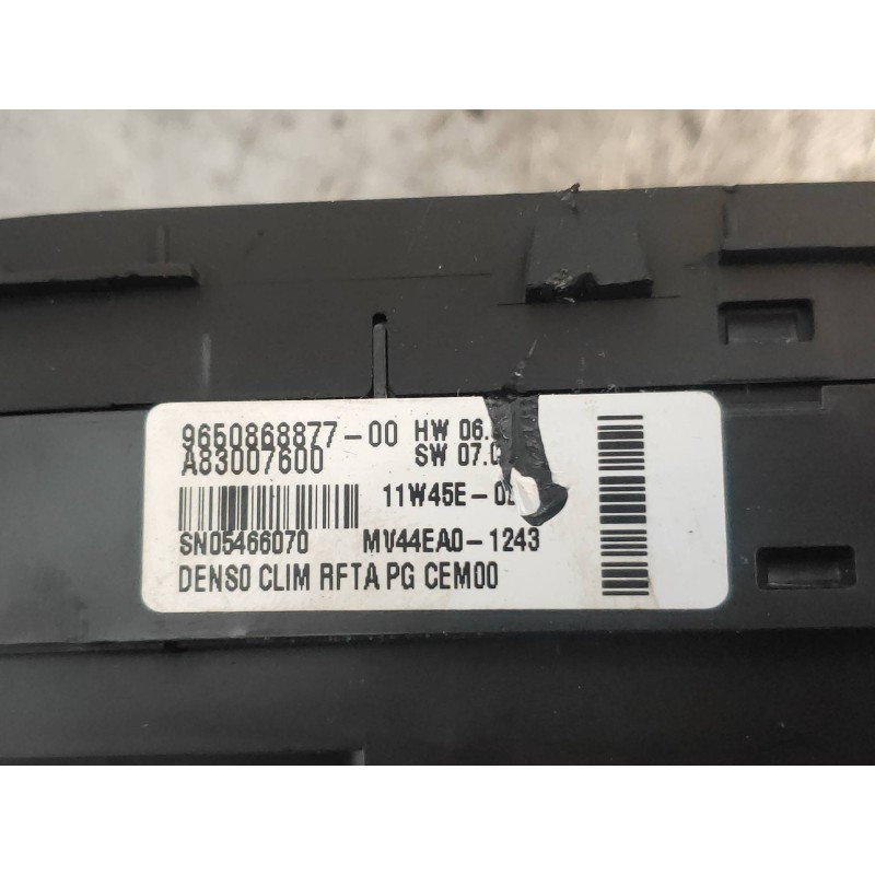 Recambio de mando calefaccion / aire acondicionado para citroen c4 grand picasso business referencia OEM IAM 9650868877 A8300760