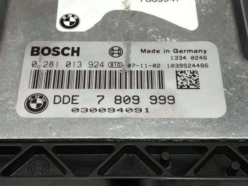 Recambio de centralita motor uce para bmw x3 (e83) 2.0d referencia OEM IAM 0281013924 DDE7809999 