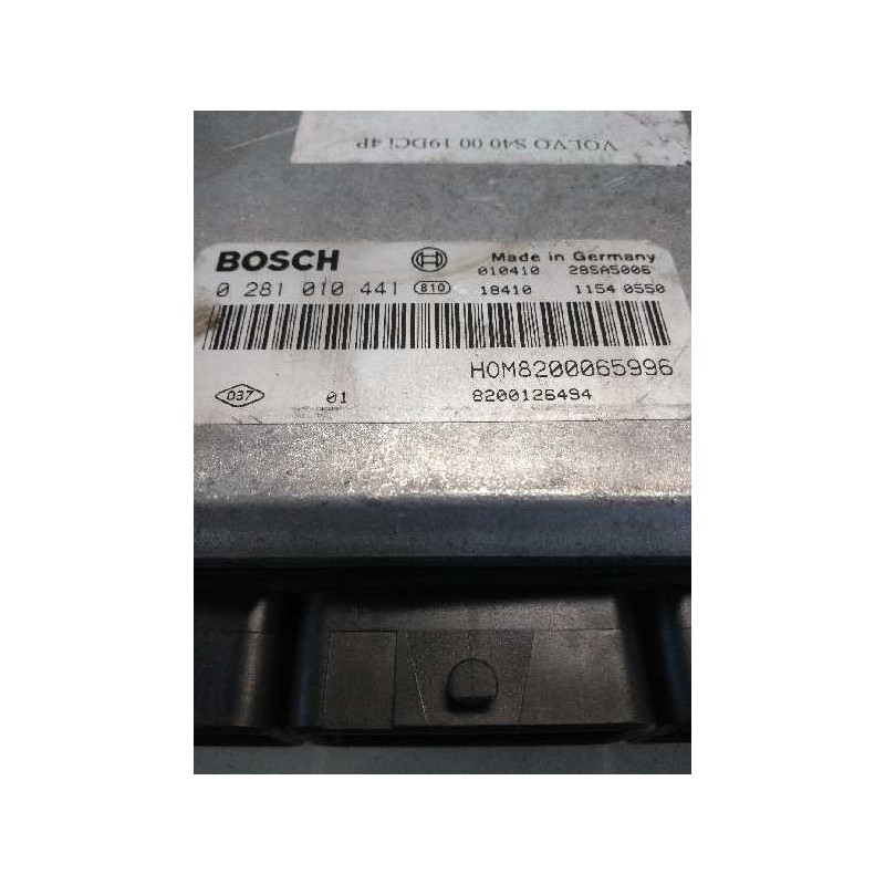 Recambio de centralita motor uce para volvo s40 berlina 1.9 diesel cat referencia OEM IAM 0281010441 HOM8200065996 8200126494 30