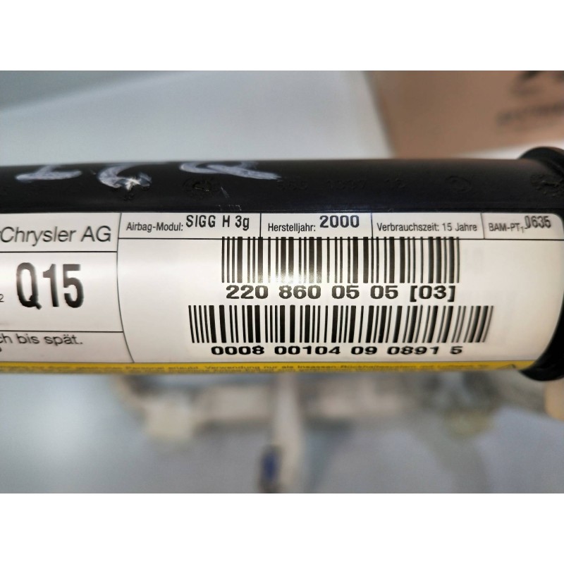 Recambio de airbag cortina delantero izquierdo para mercedes clase s (w220) berlina 5.0 v8 24v cat referencia OEM IAM 2208600505