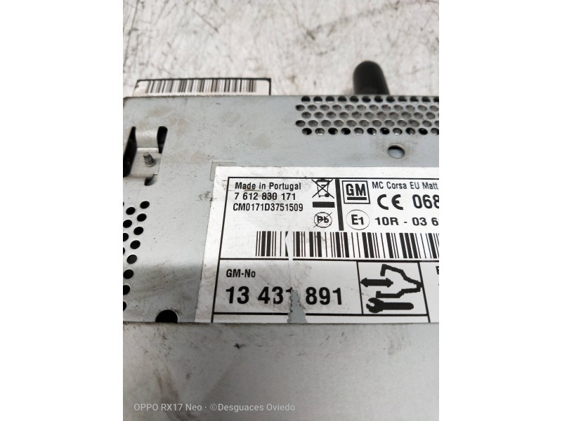 Recambio de sistema navegacion gps para opel corsa d color edition referencia OEM IAM 13431891 7612830171 