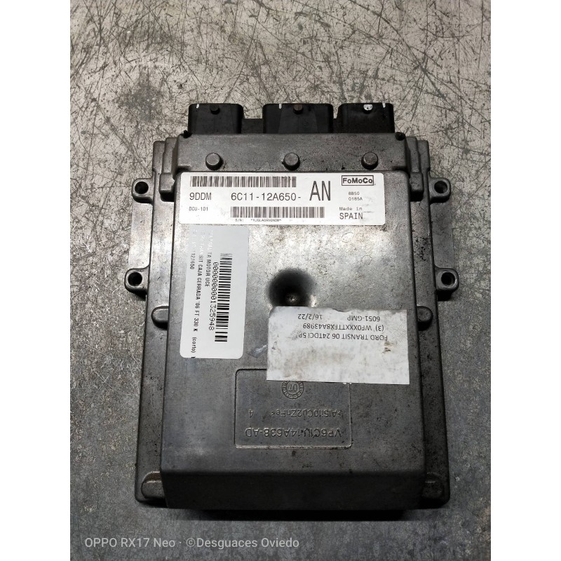 Recambio de centralita motor uce para ford transit caja cerrada ´06 ft 330 k (corto) lkw (camion) referencia OEM IAM 6C1112A650 