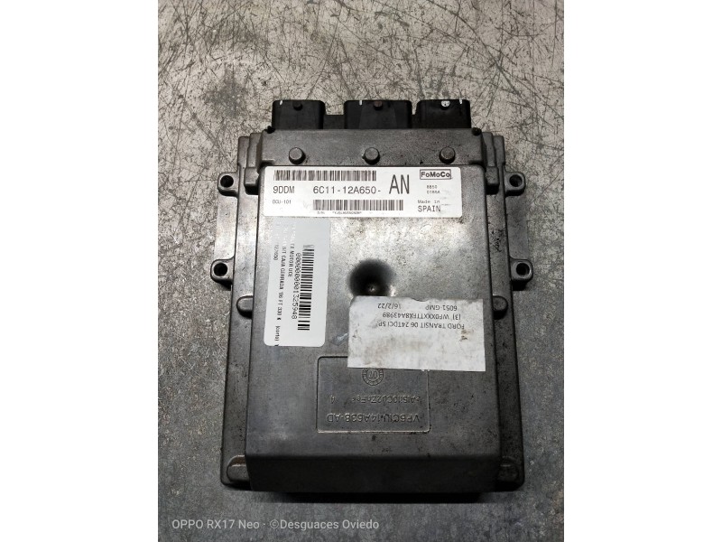 Recambio de centralita motor uce para ford transit caja cerrada ´06 ft 330 k (corto) lkw (camion) referencia OEM IAM 6C1112A650 