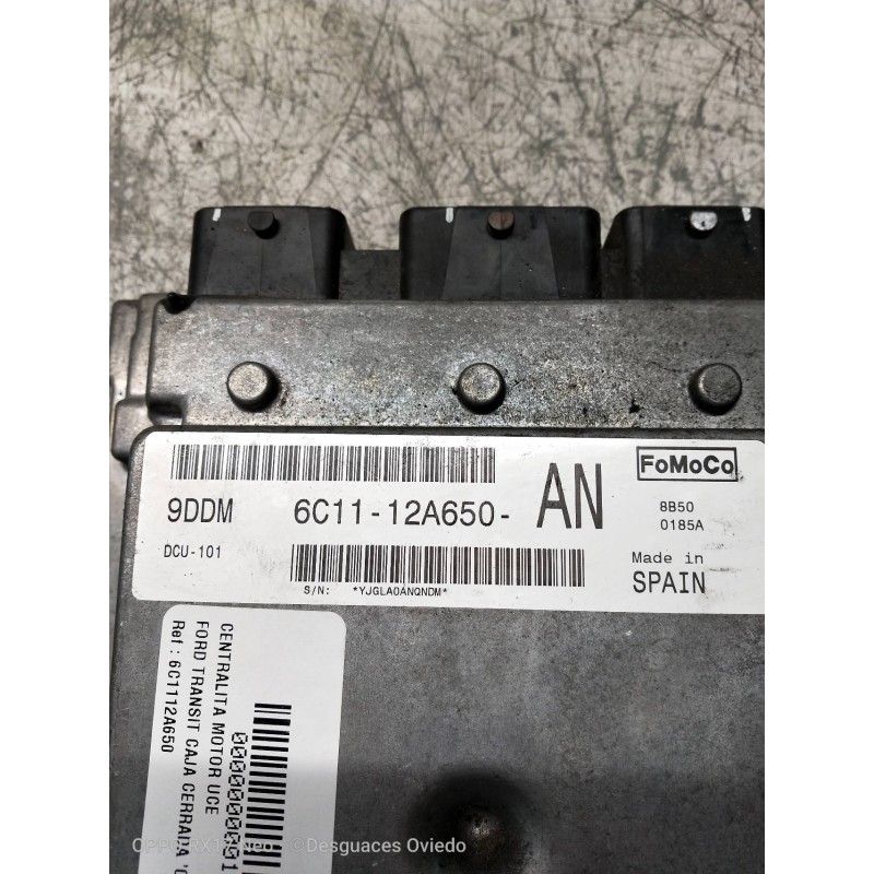 Recambio de centralita motor uce para ford transit caja cerrada ´06 ft 330 k (corto) lkw (camion) referencia OEM IAM 6C1112A650 