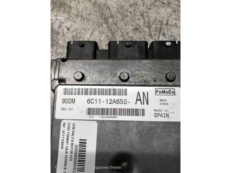 Recambio de centralita motor uce para ford transit caja cerrada ´06 ft 330 k (corto) lkw (camion) referencia OEM IAM 6C1112A650 