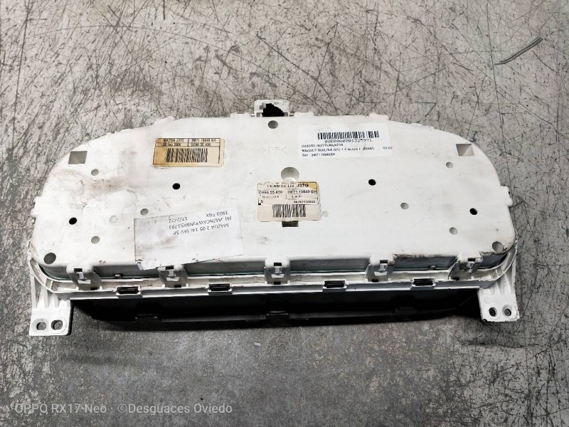 Recambio de cuadro instrumentos para mazda 2 berlina (dy) 1.4 active+ (59kw) referencia OEM IAM 3M7110849BH DE6655430 