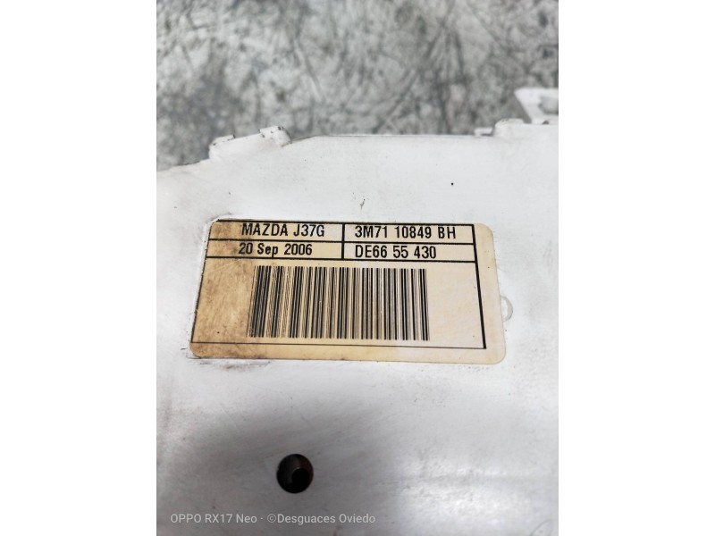 Recambio de cuadro instrumentos para mazda 2 berlina (dy) 1.4 active+ (59kw) referencia OEM IAM 3M7110849BH DE6655430 
