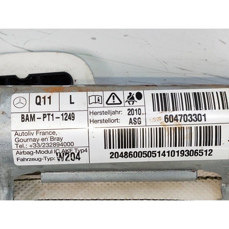 Recambio de airbag cortina delantero izquierdo para mercedes clase c (w204) berlina c 200 cdi blueefficiency (204.001) referenci