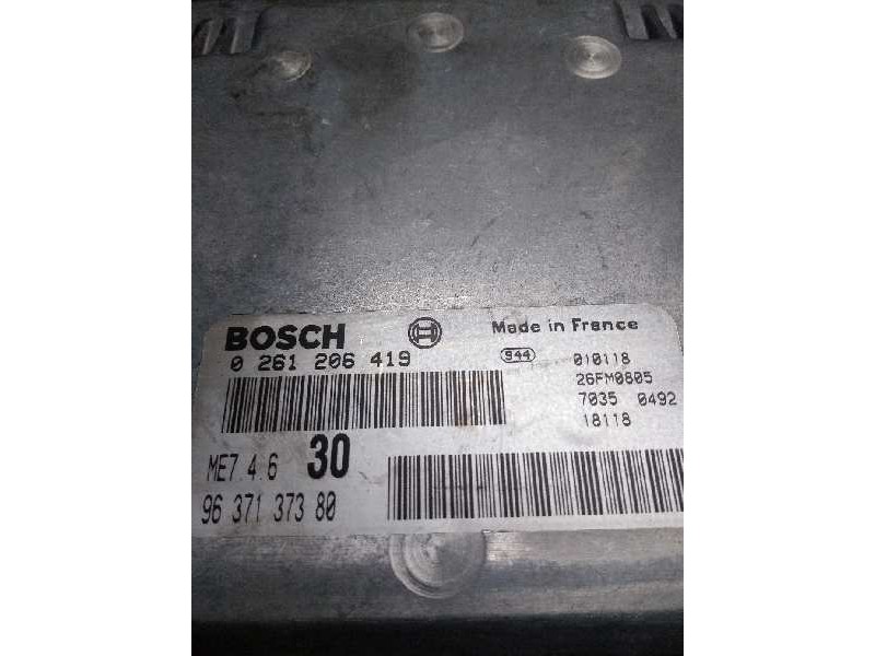 Recambio de centralita motor uce para citroen c5 berlina 3.0 v6 exclusive automático referencia OEM IAM 0261206419 9637137380 ME