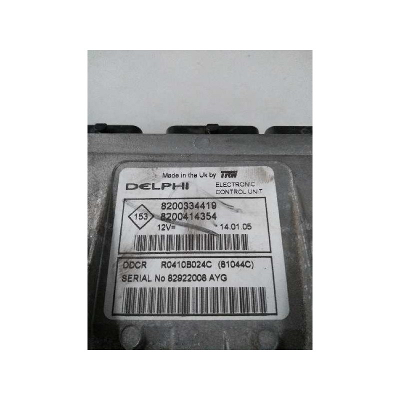 Recambio de centralita motor uce para renault scenic ii 1.5 dci diesel referencia OEM IAM R0410B024C 8200334419 8200414354 81044