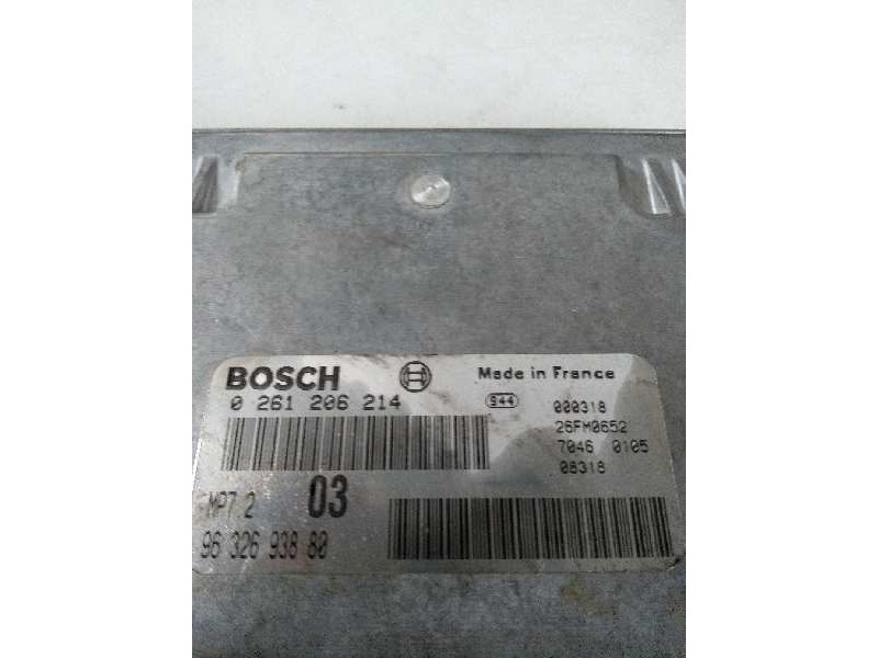 Recambio de centralita motor uce para citroen xsara berlina 1.6 referencia OEM IAM 0261206214 9632693880 MP72 03 Recambio de centralita motor uce para citroen xsara berlina 1.6 referencia OEM IAM 0261206214 9632693880 MP72 03