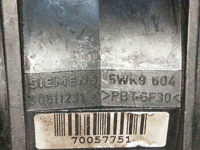 Recambio de caudalimetro para volvo s40 berlina 1.9 turbo cat referencia OEM IAM 5WK9604 30611231 SIEMENS