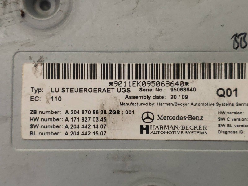 Recambio de modulo electronico para mercedes clase c (w204) familiar 220 t cdi (204.208) referencia OEM IAM A2048708626  