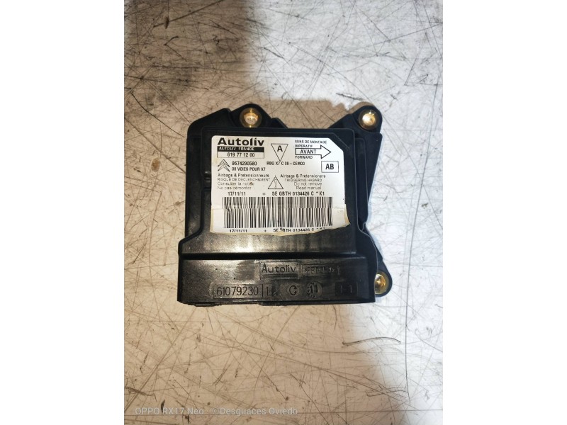 Recambio de kit airbag para citroen c5 berlina seduction referencia OEM IAM 9674290580 619771200 