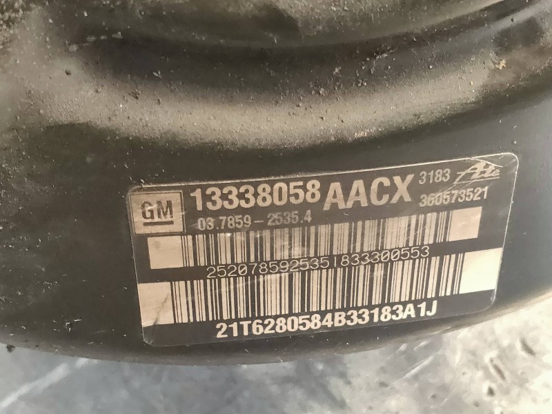 Recambio de servofreno para chevrolet cruze ls referencia OEM IAM 13338058 03785925354 