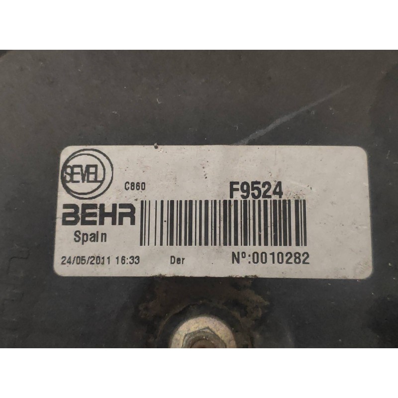 Recambio de electroventilador para fiat ducato caja cerrada 35 (06.2006 =>) l1h1 160 multijet power referencia OEM IAM F9524  BE