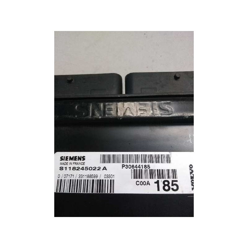 Recambio de centralita motor uce para volvo v40 familiar 1.8 16v cat referencia OEM IAM S118245022A P30644185 C00A 185