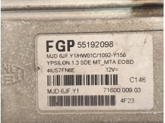 Recambio de centralita motor uce para lancia ypsilon (101) 1.3 jtd cat referencia OEM IAM 55192098 7160000903 MJD6JFY1 2