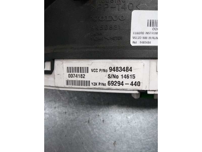 Recambio de cuadro instrumentos para volvo s80 berlina 2.4 cat referencia OEM IAM 9483484 69294440 