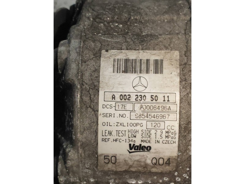 Recambio de compresor aire acondicionado para mercedes clase c (w204) familiar 220 t cdi (204.208) referencia OEM IAM A002230501