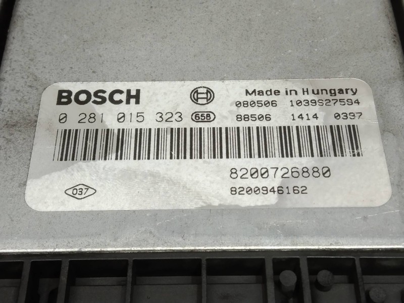Recambio de centralita motor uce para renault laguna grandtour iii 2.0 dci referencia OEM IAM 0281015323 8200726880 8200946162