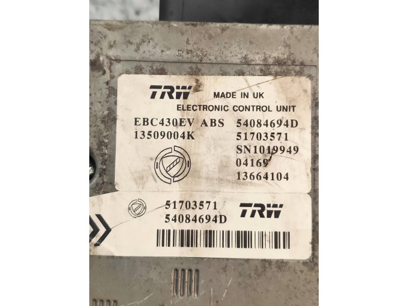 Recambio de abs para lancia ypsilon (101) 1.3 jtd cat referencia OEM IAM 54084694D 51703571 EBC430EV 13509004K