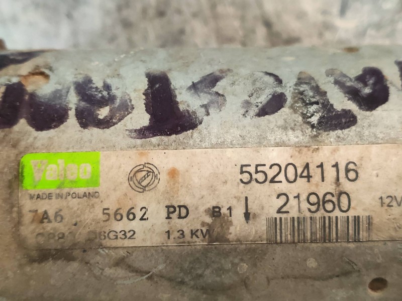 Recambio de motor arranque para lancia ypsilon (101) 1.3 jtd cat referencia OEM IAM 55204116  