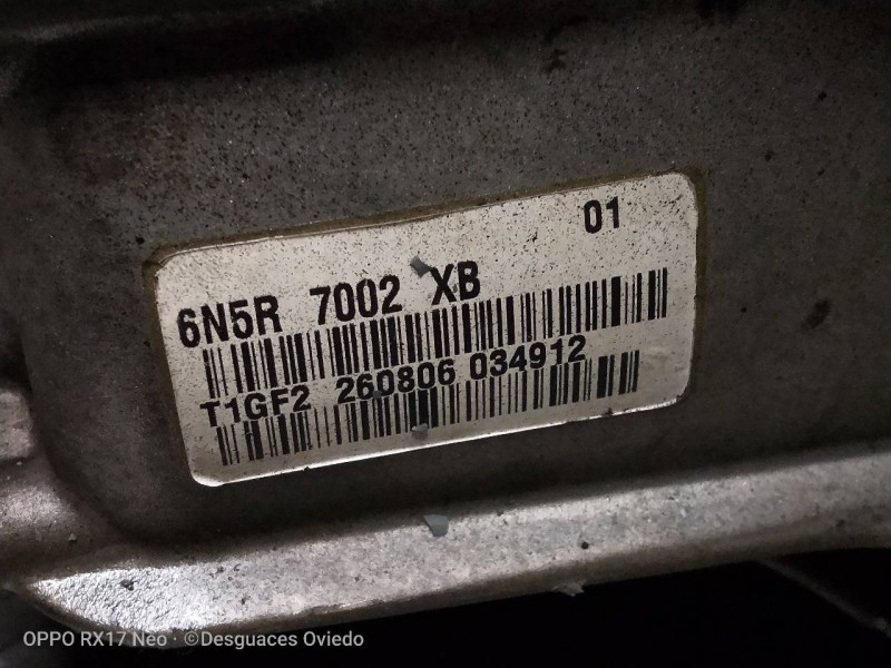 Recambio de caja cambios para volvo s40 berlina 1.8 flexifuel cat referencia OEM IAM 6N5R7002XB T1GF2 260806 034912 