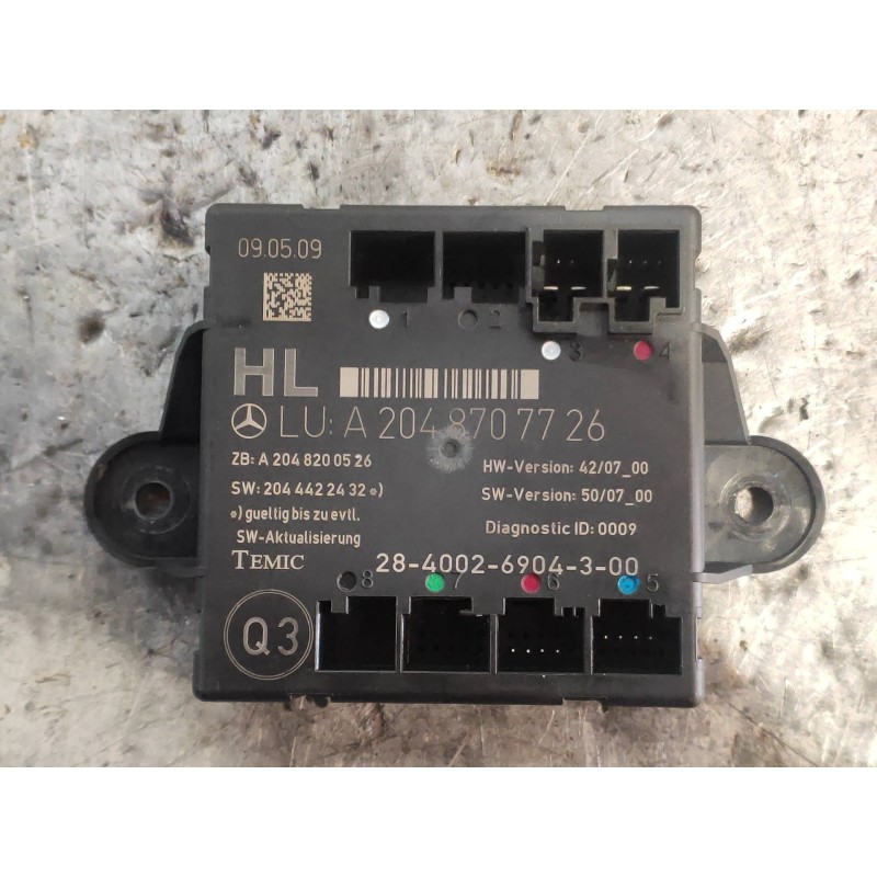 Recambio de modulo electronico para mercedes clase c (w204) familiar 220 t cdi (204.208) referencia OEM IAM A2048707726 A2048200