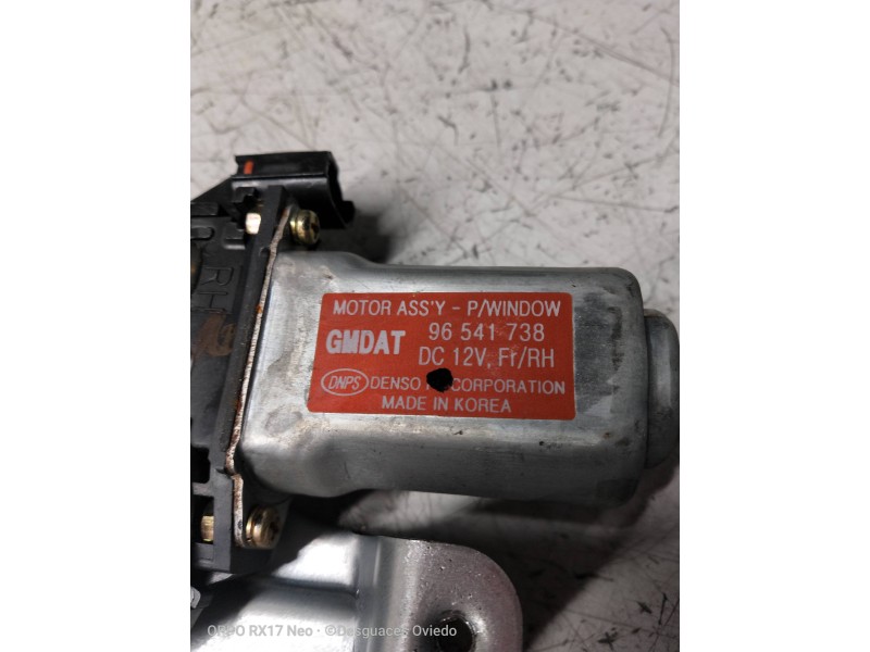 Recambio de elevalunas delantero derecho para chevrolet kalos 1.4 cat referencia OEM IAM 96541738  5P