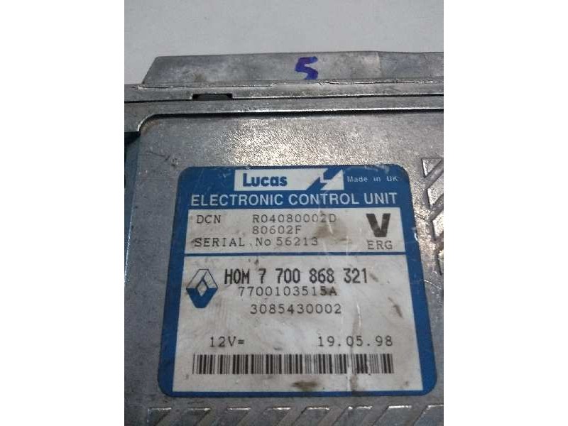 Recambio de centralita motor uce para volvo s40 berlina td referencia OEM IAM R04080002D HOM7700868321 7700103515A 80602F