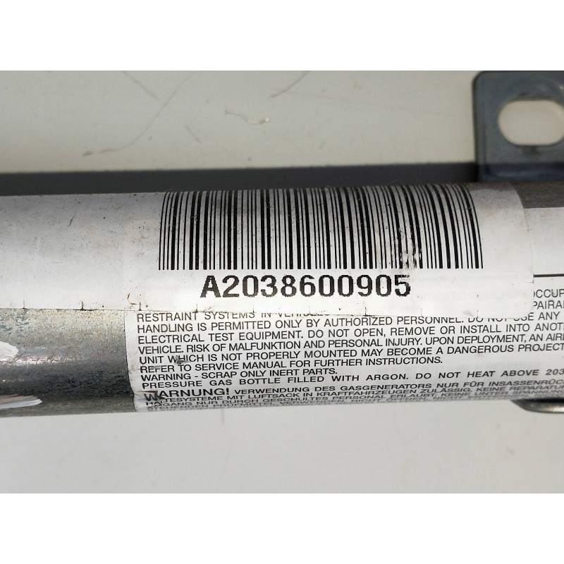 Recambio de airbag cortina delantero izquierdo para mercedes clase c (w203) berlina 2.0 cat referencia OEM IAM A2038600905  