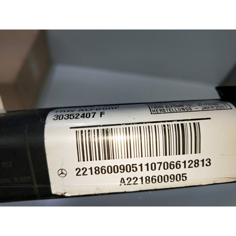 Recambio de airbag cortina delantero izquierdo para mercedes clase s (w221) berlina referencia OEM IAM A2218600905  