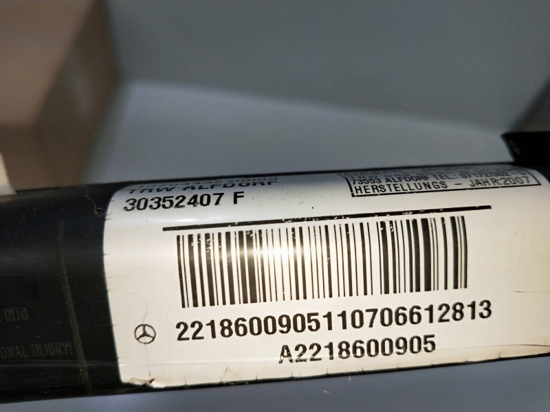 Recambio de airbag cortina delantero izquierdo para mercedes clase s (w221) berlina referencia OEM IAM A2218600905  