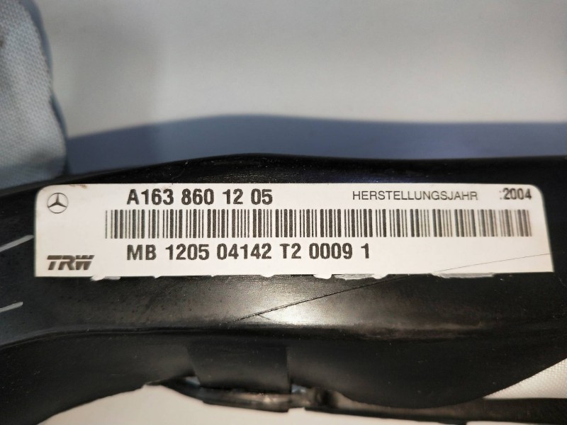 Recambio de airbag cortina delantero derecho para mercedes clase m (w163) 2.7 cdi 20v cat referencia OEM IAM A1638601205  