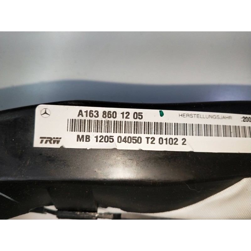 Recambio de airbag cortina delantero derecho para mercedes clase m (w163) 270 cdi (163.113) referencia OEM IAM A1638601205  
