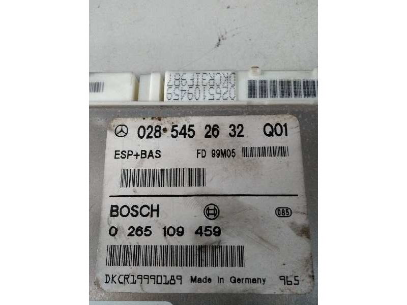 Recambio de centralita abs para mercedes clase a (w168) 1.6 cat referencia OEM IAM 0265109459 0285452632 FD99M05 Q01