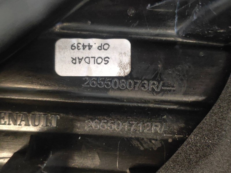 Recambio de piloto trasero derecho interior para renault captur life referencia OEM IAM 265508073R  